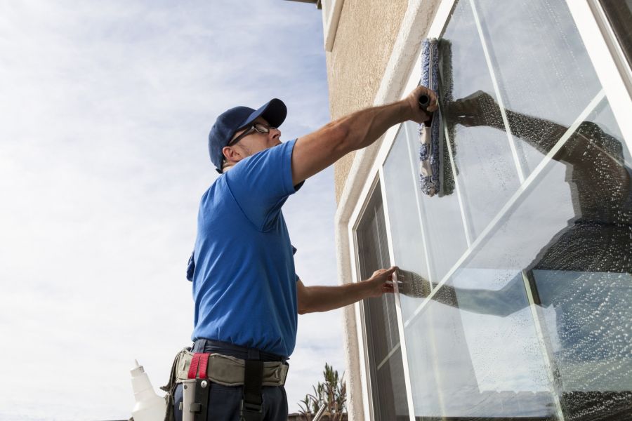 Commercial Window Cleaning by System4 of Houston