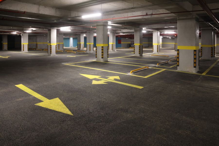 Parking Deck Cleaning by System4 of Houston